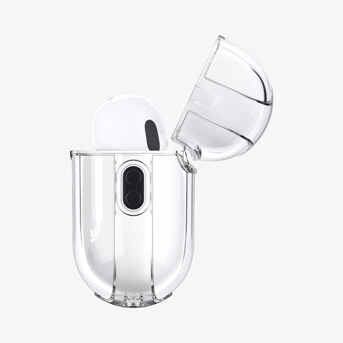 ACS05481 - Apple AirPods Pro 2 Case Ultra Hybrid in crystal clear showing the front